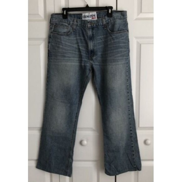Denizen from Levi's Mens 233tm Jeans LOW BOOT 38x32 100% Cotton light Blue Wash - Picture 1 of 5